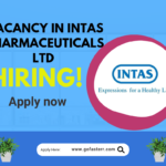 Vacancy in Intas Pharmaceuticals Ltd