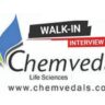 Chemveda Life Sciences – Walk-In Interviews on 1st & 2nd Dec’ 2023 for Freshers & Experience