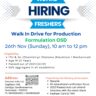 Granules India Ltd – Freshers Walk-In Drive on 26th Nov’ 2023