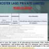 Hoster Labs Pvt. Ltd – Walk-In Interviews for Quality Control on 11th & 12th Dec’ 2023